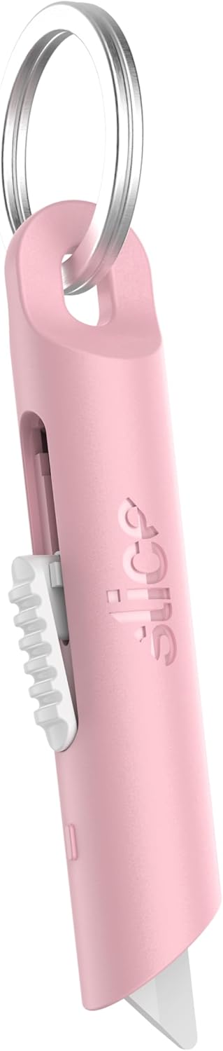 Mini Pen Cutter | Keychain Knife and Box Cutter | Retractable Safety Cutter | Dusty Rose