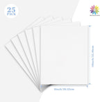 Mat Board Center 25 Pack 8x10 Corrugated Cardboard Sheets 1/8" Flat Pads