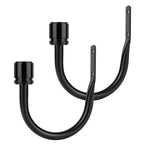 Curtain Holdbacks 2 Pack for Windows, Black(1 Pair/2 Pack), Small