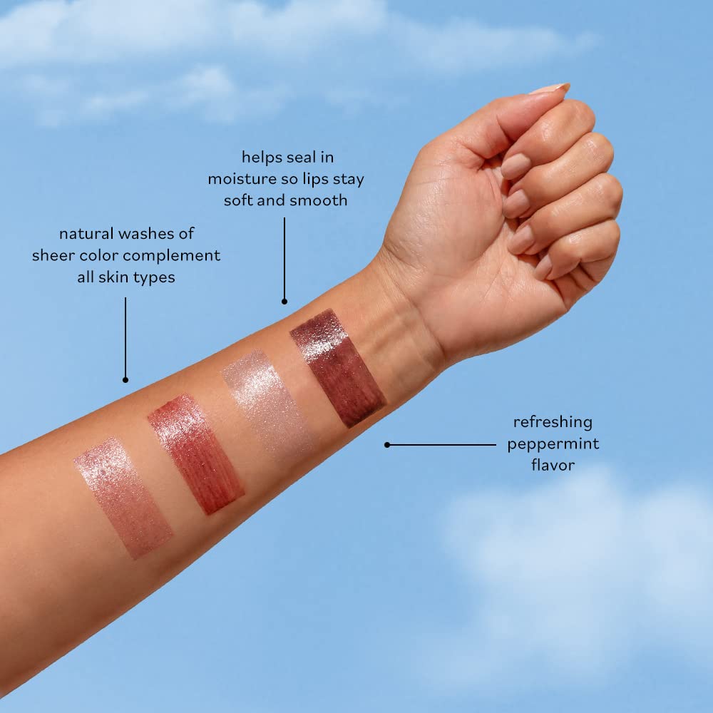 Tinted Beeswax Lip Balms, 4 Shades, Sheer Color & Shine