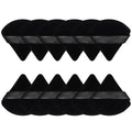 Powder Puffs, 12 Pack Triangle Makeup Sponges, Black