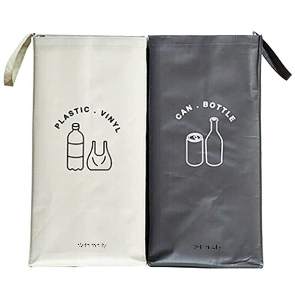 Separate Recycling Waste Bin Bags for Kitchen Home Recycle Garbage Trash Sorting Bins Organizer Waterproof Baskets
