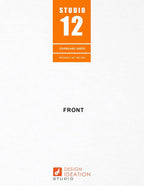 White Chipboard Sheets. STUDIO 12 Brand. (8.5" x 11") .022” Thickness. (12 Sheets)