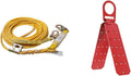 01320 VLA-50 Poly Steel Vertical Lifeline Assembly, 50-Foot & PeakWorks Roof Anchor Bracket, Fall Arrest System, Tool