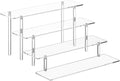 4 Tier Acrylic Perfume Organizer Stand, Clear Display Risers for Perfume, Cologne, Cosmetic, Skincare, Funko POP