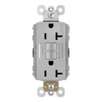 Legrand radiant 20 Amp Tamper Resistant GFCI Duplex Outlet Gray 1 Pack