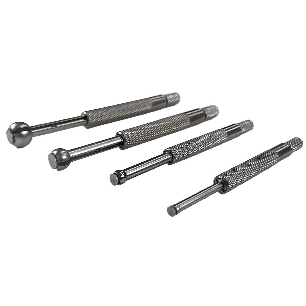 QWORK Small Hole Gauge Set Telescoping Full Round Bore Gauge, 4 pcs