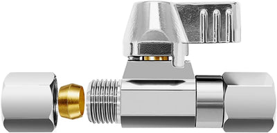 1/4" Comp Brass Ball Valve - for Refrigerator,Ice Maker(1 PCS)