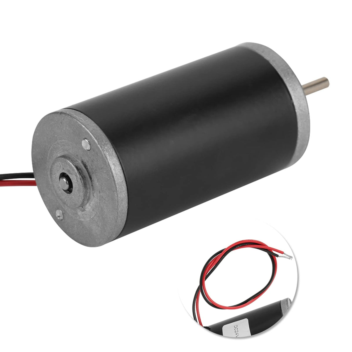 WALFRONT Dc Gear Motor 24V 100W High Torque Metal Gears
