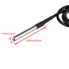 BOJACK DS18B20 1M Temperature Sensor Probe Stainless Steel(Pack of 2）