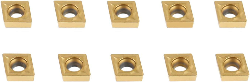 Accusize Carbide Inserts, CCMT21.51, TiN Coated, 2100-1008x10