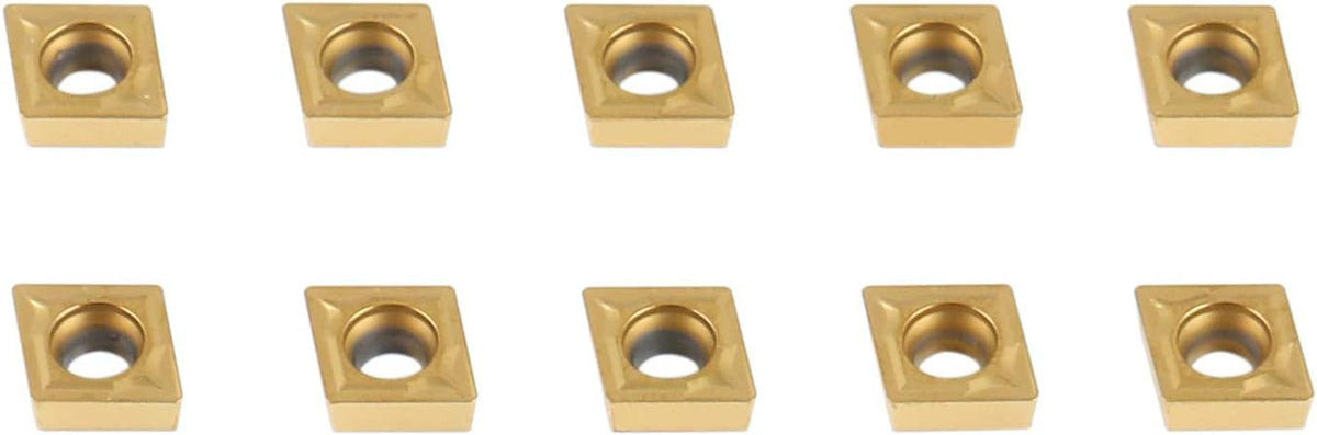 Accusize Carbide Inserts, CCMT21.51, TiN Coated, 2100-1008x10