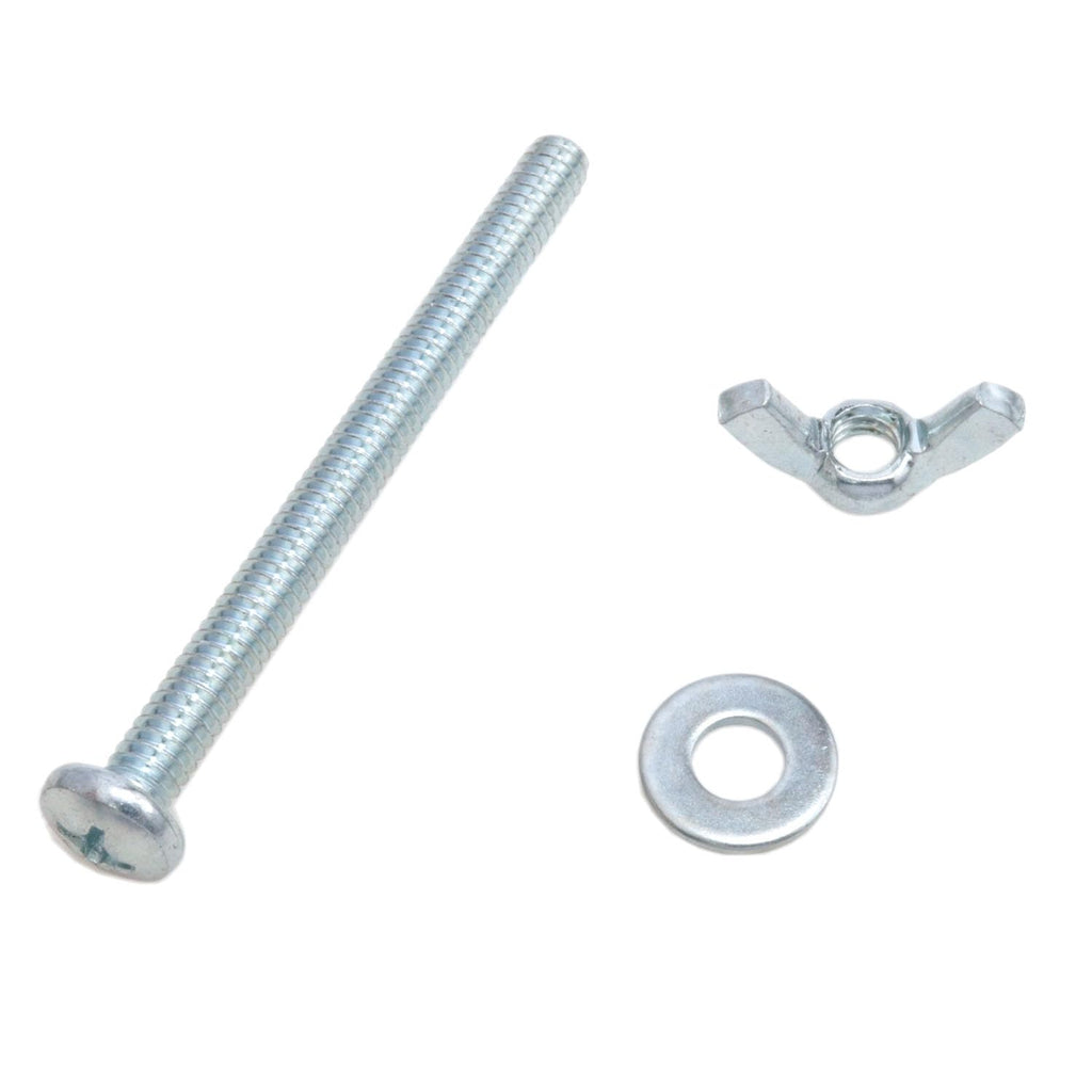 10 Sets 1/4-20 x 3 Inch Wing Nuts and Bolts with Washers