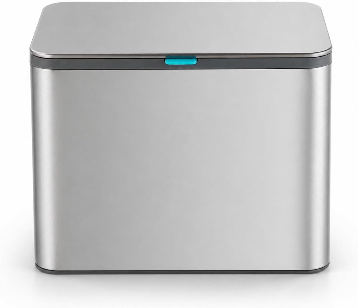 Kitchen Compost Bin with CleanAura, Stainless Steel, Small and Compact Design, Includes Placement Attachments, 5