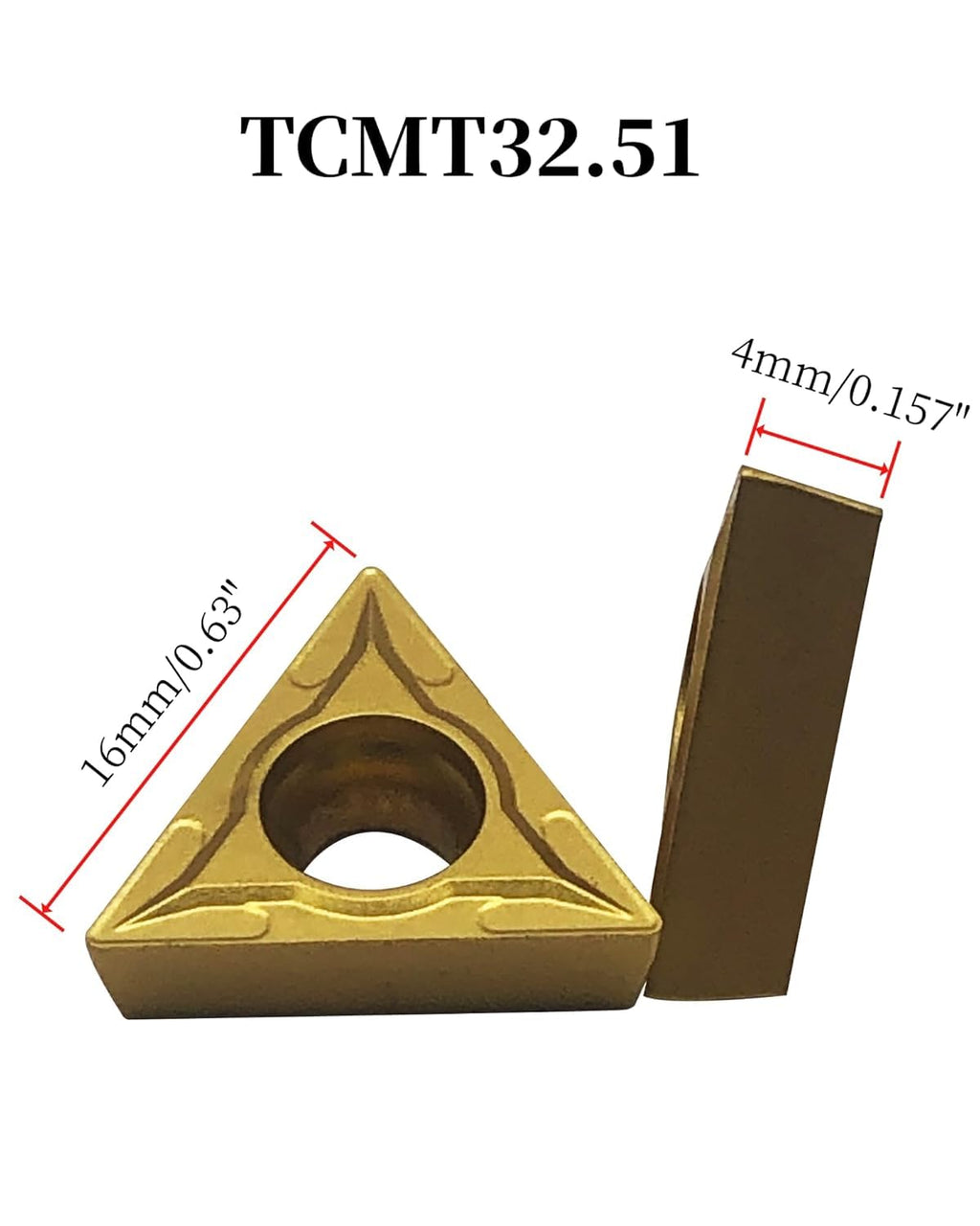 5pcs 1/2in Shank Turning Tool Holder Set with TCMT16T304 Carbide Inserts