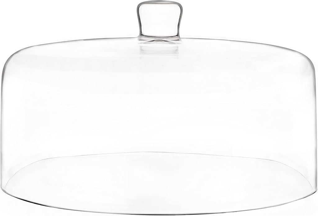 Glass Cake Dome, Cake Cover Lid for Freshness & Display 12"