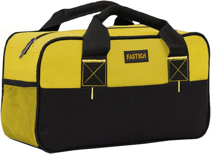 14 Inch Zipper Tool Bag, Small Wide Mouth Tool Tote Bag, Waterproof Tool Organizer Tote, Soft Handle Carrying Toolbag