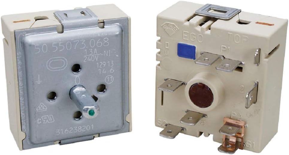 Edgewater Parts 316238201, AP5325508, PS3504401 Surface Element Switch Compatible with Electric Frigidaire Electrolux Ranges (Fits Models: BKE, CFE, CGE, CPE, CRE)