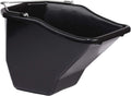 Plastic Better Bucket | Horse Feed Bucket | Ergonomically Designed | Flat Back Bucket | Made in USA | 20 Quarts | Black