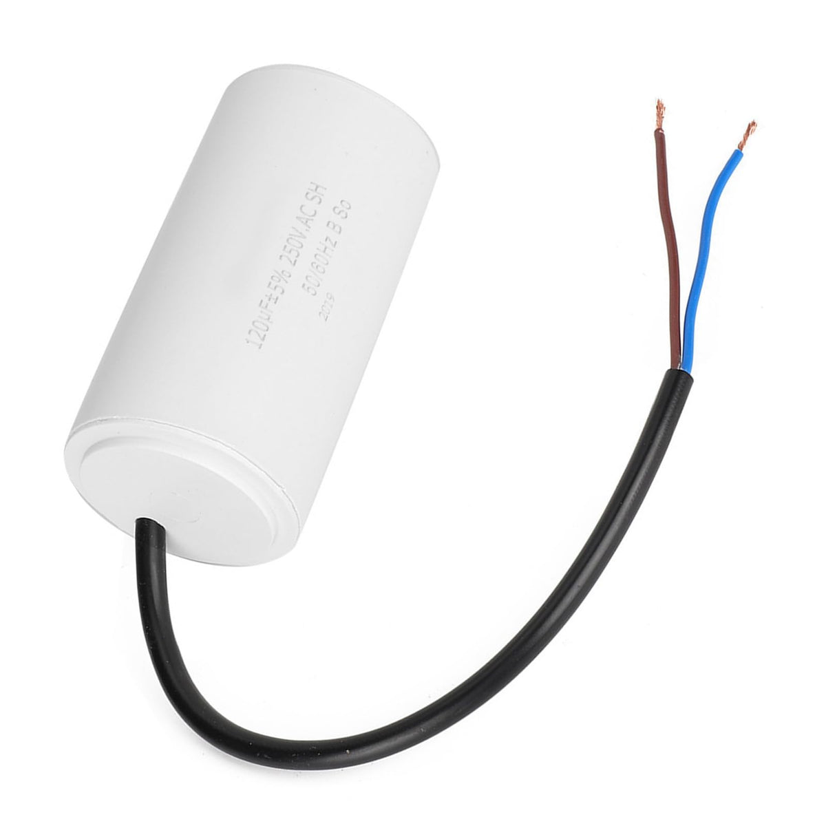 CBB60 Run Capacitor, Wire 250VAC 120uF 50/60Hz Capacitor for Motor Air Compressor