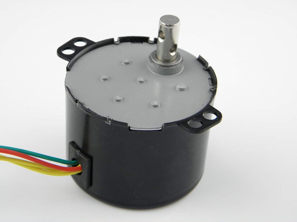 CHANCS 50KTYZ AC 110V 10/12RPM Synchronous Electric Motor 7W Gear Motor Low Noise Slow Speed Reducer Motor for Barbecue Motor