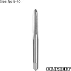 Burkit 2pcs No 5-40 UNC Thread Tap Right Hand