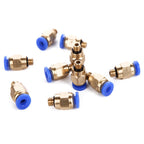 10Pcs PC4-M6 Pneumatic Straight Fitting Joint for 4mm Tube, M6 Thread