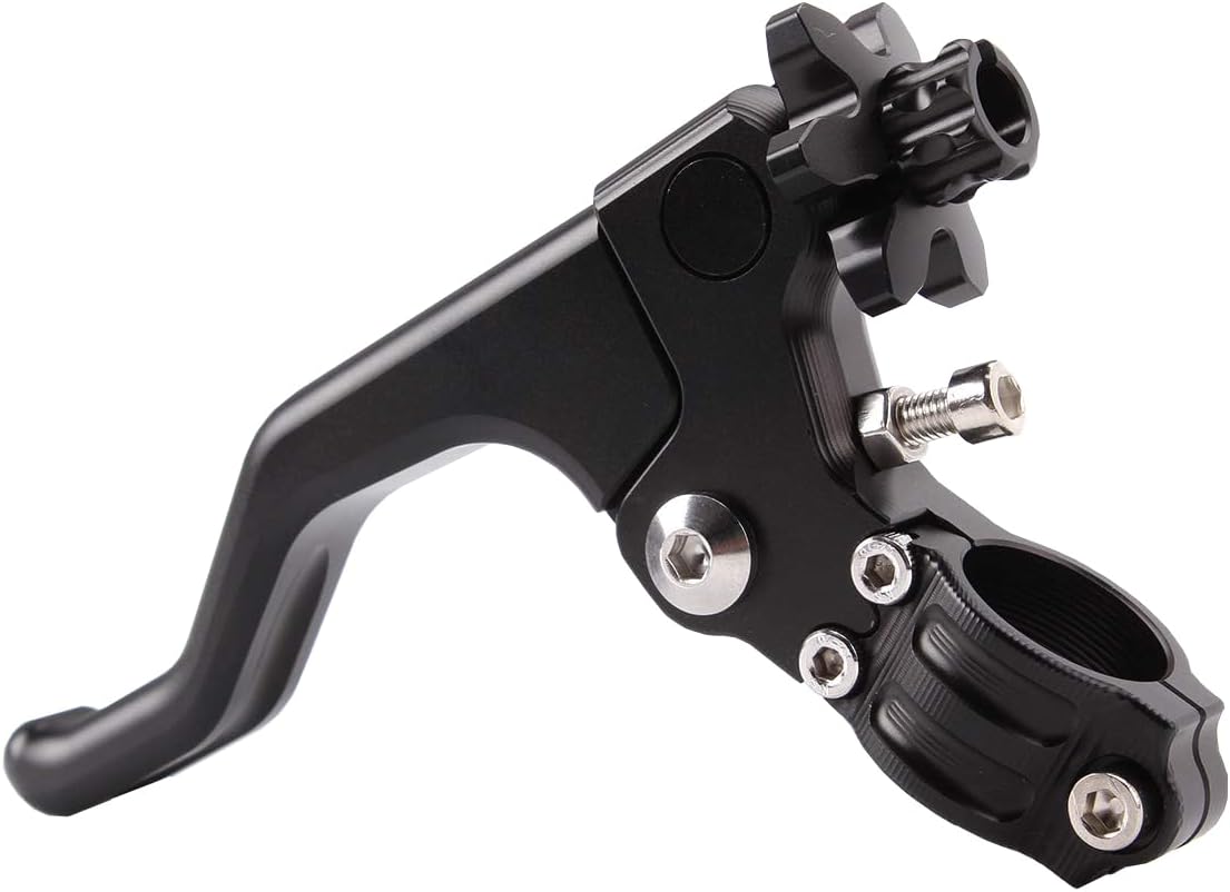 CNC Short Stunt Clutch Lever 22mm 7/8" Handlebar Universal Stunt Clutch Lever Motorcycle Dirt Bike for for CFR250R CFR450R CFR450X CFR250X XR250 (Black)