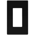 TG 1-Gang Matte Black Screwless Decorator Switch Outlet Wall Plate Cover