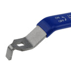 HLGHLG Stainless Steel Lever Handle with M8 Nut for DN15 Ball Valve, Quarter Turn Operation, Blue Plastic Grip & Chrome Plated Finish (DN15 1/2")