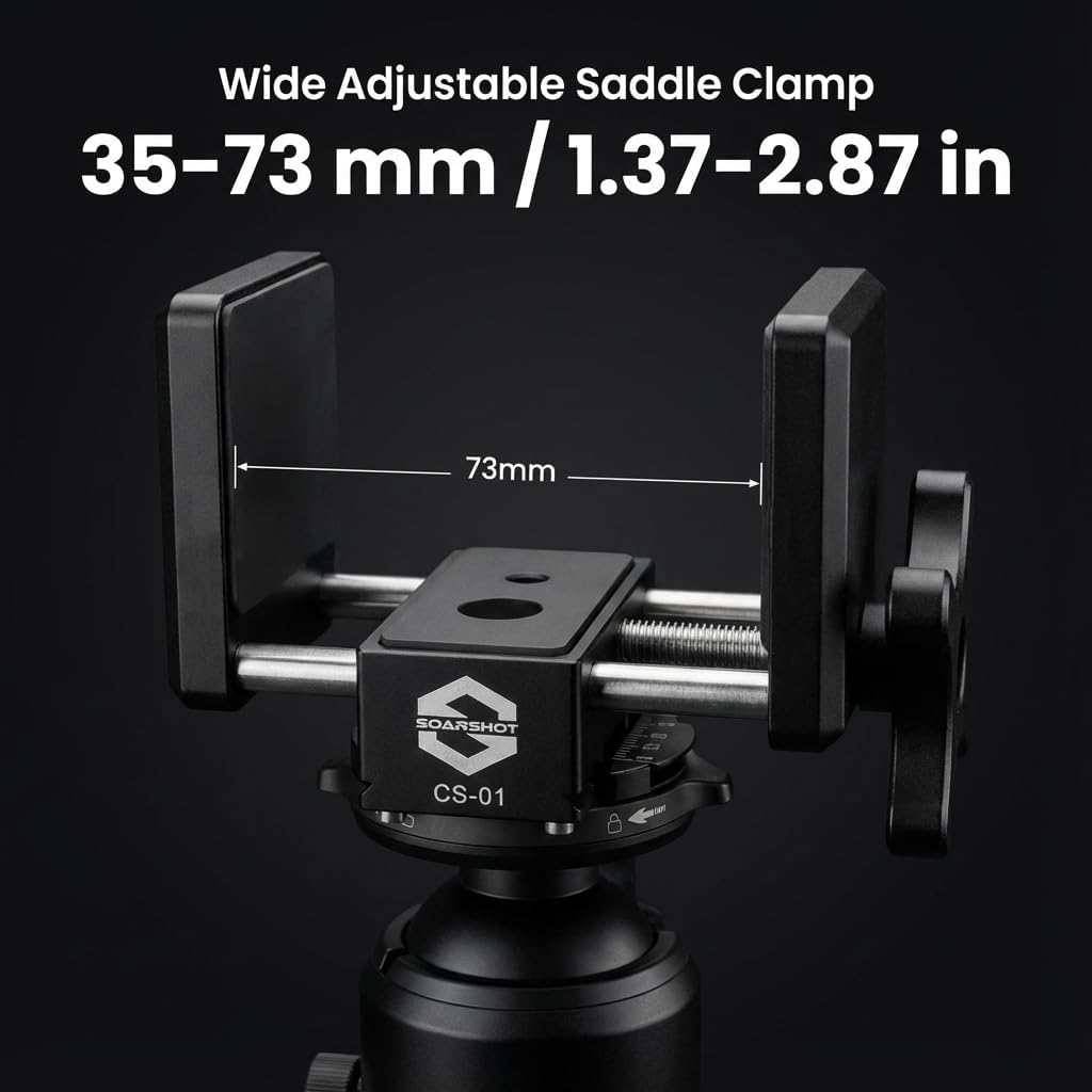 CS-01 Arca-Swiss Rifle Saddle Mount for Hunting Tripod – CNC Aluminum Rifle Clamp with Integrated Arca Base