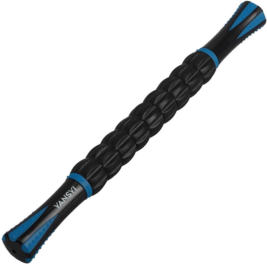 Professional 9-Roller Deep Tissue Massage Stick - Portable Muscle Recovery Roller for Athletes, Relieves Post-Workout