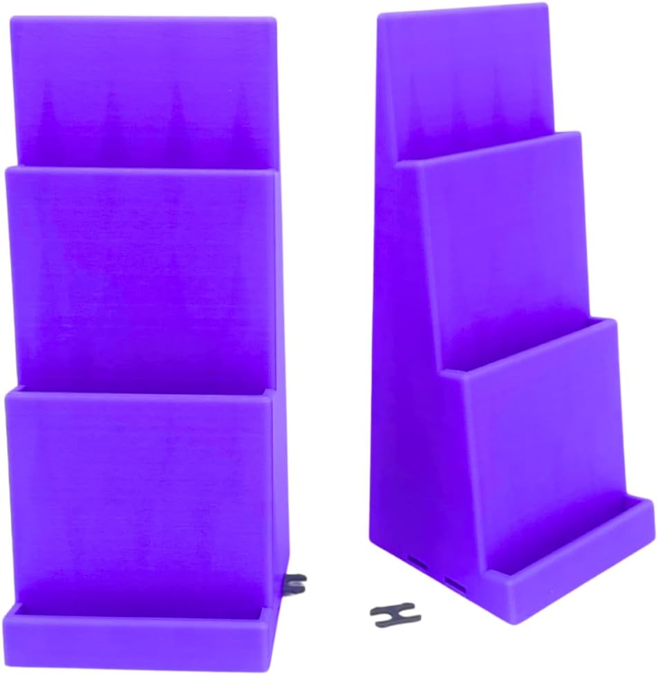 Magnetic Card Holder Stadium Displays - Purple (2 Pack), Compatible with Ultra Pro Protectors - Trading Card Holder