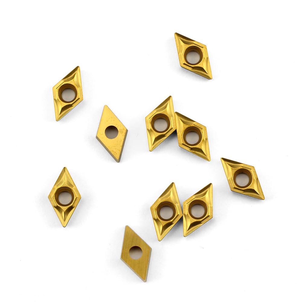 OSCARBIDE Carbide Inserts DCMT070204/DCMT21.51 Turning Inserts 10Pcs