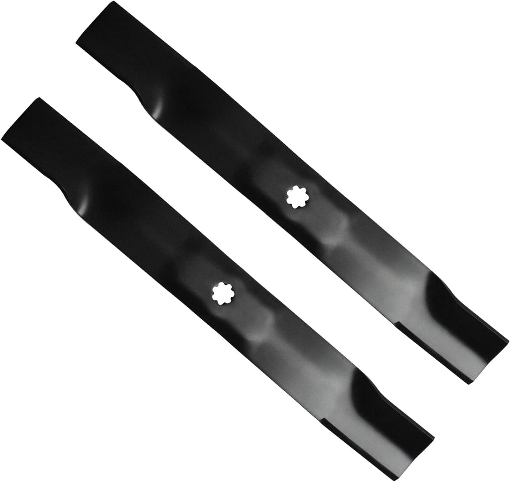 AM141034 Lawn Mower High Lift Blade for 42 Inch Deck John Deere D105 D110 LT160 LA135 Z225 - Heavy Duty Blade Replaces AM141034 AM141032 M154062 AM137327 M154061-2 Pack