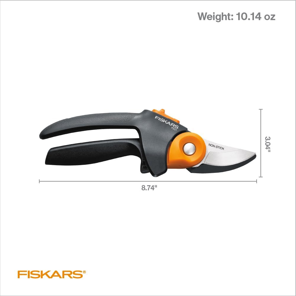 PowerGear2 Bypass Pruning Shears, 3/4" Cut Capacity Garden Clippers | Patented Gear Technology Multiplies Power