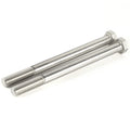 Mellewell 1/2-13 x 7 Hex Head Screw Bolt, Partially Threaded, Stainless Steel 18-8 (304), Plain Finish, Quantity 2