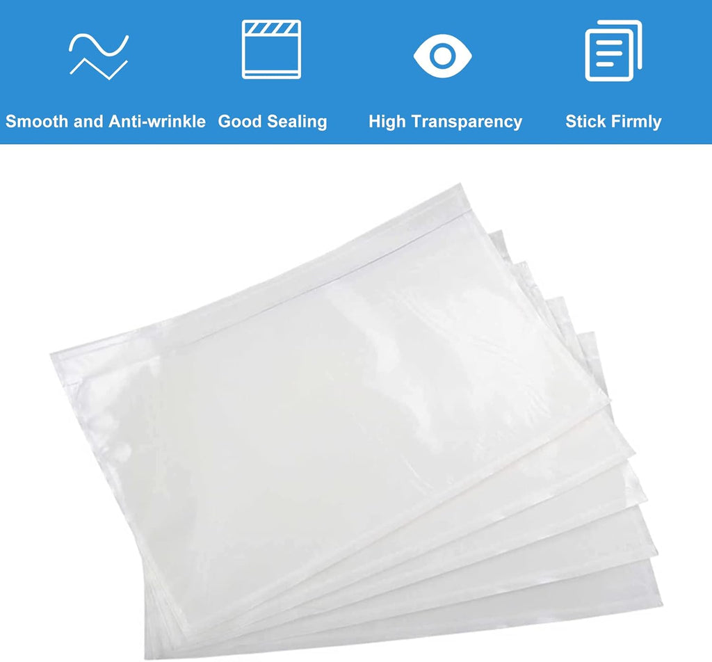 Packing List Envelopes 7.5"x5.5" Pouches Invoice Enclosed Adhesive Bags (500 Pack)