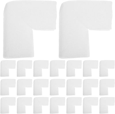 25 Pcs Picture Frame Corner Protectors, White Foam Packing Guards