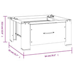 vidaXL Washing Machine Base with White Drawer Holder for Washing Machine