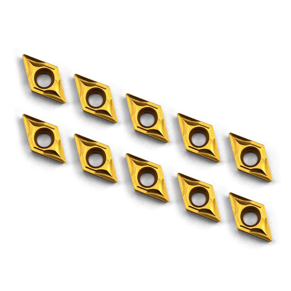 OSCARBIDE Carbide Inserts DCMT070204/DCMT21.51 Turning Inserts 10Pcs