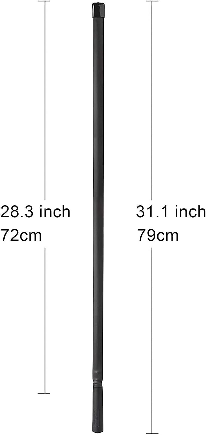 Foldable CS Tactical SMA Female Ham Radio Antenna 2-Pack Dual Band | VHF UHF 136-520MHz 31 inch Antenna for Baofeng