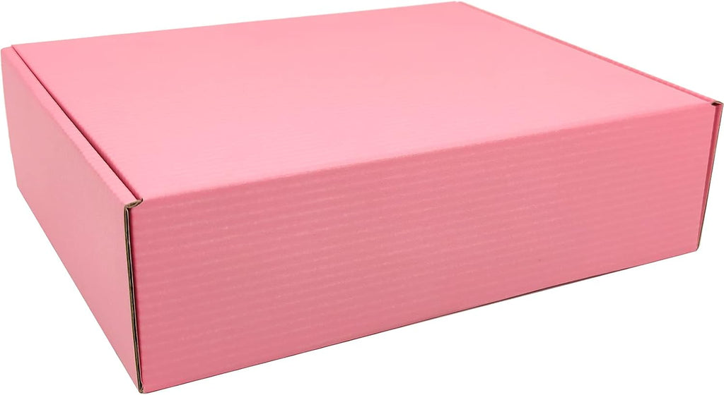10x8x3 Shipping Boxes Pink Mailer Corrugated Cardboard Box Set of 25