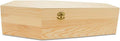 Wooden Memorial Keepsake Box, 17-3/4 Inch Pet Casket, Wooden Coffin Tray, Unfinished Wood, Pack of 1 for Small Pet