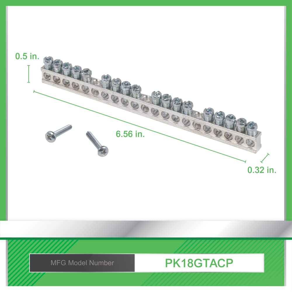 Square D - PK18GTACP 18 Terminal Ground Bar Kit