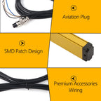 Light Curtain Sensor Switch 12 Beams Safety Light Grating Security Device DC10-30V (BEM1240-C-440NB)