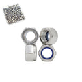 M3‑0.5 Lock Nuts, 300Pcs Stainless Steel Nylock Insert Locking Nuts