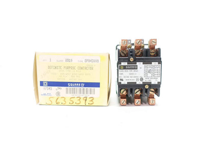 SQUARE D 8910DPA43V09 AC CONTACTOR 3 Pole 208-240V-AC 40A AMP 20HP