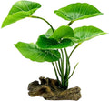 Fish Tank Decor Aquarium Decorations Ornaments Betta Leaf pad Hammock 6inch Plastic Artificial Plant Goldfish Fish
