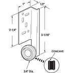 Prime-Line R 7257 Steel Drawer Track Center Roller Assembly, 2 Pack